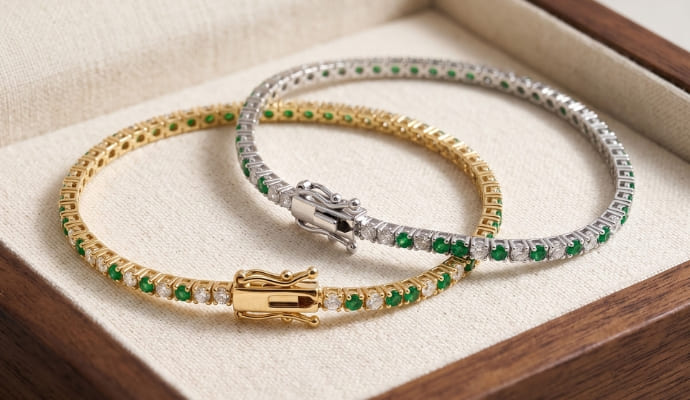 Natural Diamond Tennis Bracelet
