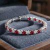 Ruby Natural Diamond Hoop