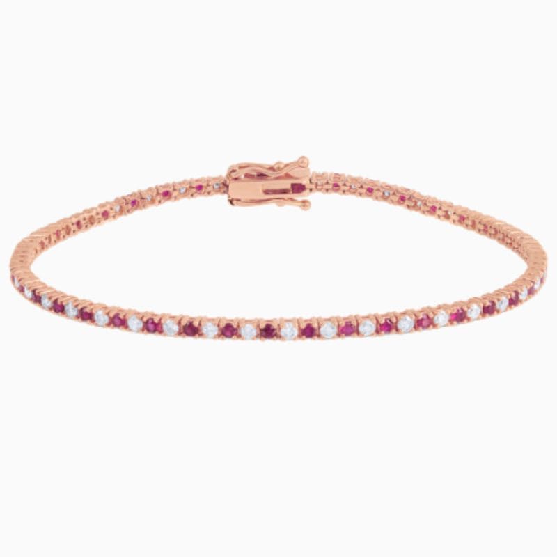 natural diamond tennis bracelet