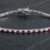 Alternating Ruby and Natural Diamond Tennis Bracelet