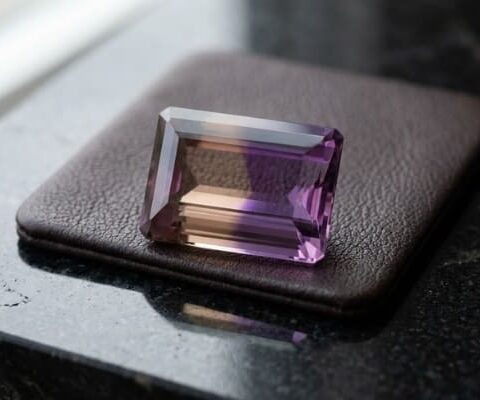 Natural Ametrine 11.89 carats rectangular gemstone