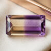 Natural Ametrine 14.77 carats rectangular gemstone