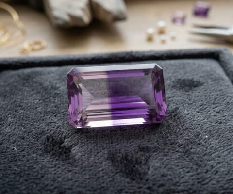 Natural Ametrine 25.02 carats rectangular gemstone