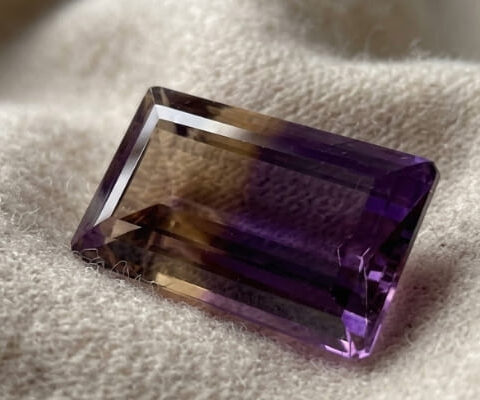 Natural Ametrine 29.26 carats rectangular gemstone