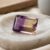 Faceted Ametrine 8.97 carats purple and golden gemstone
