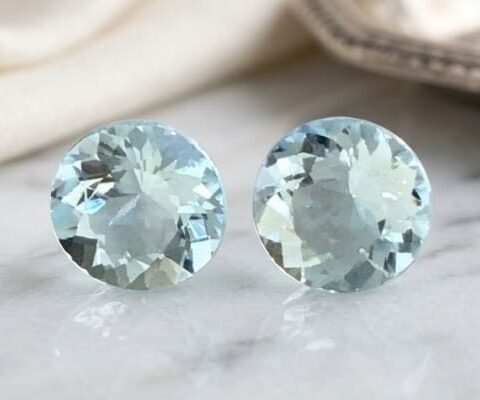 Natural Aquamarine matching pair 3.12 carats