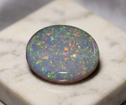 Natural Australian Crystal Opal with colorful play of color