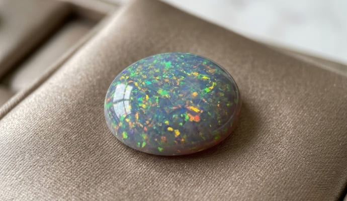 Australian Crystal Opal 1.77 carats round gemstone