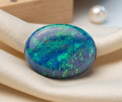 Australian Crystal Opal oval gemstone