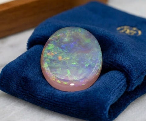 Natural Australian Crystal Opal with colorful play of color