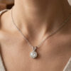 Round Cut Solitaire Necklace