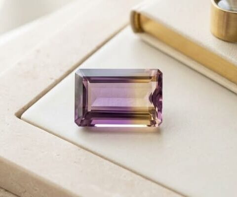 Bicolor Ametrine Gemstone