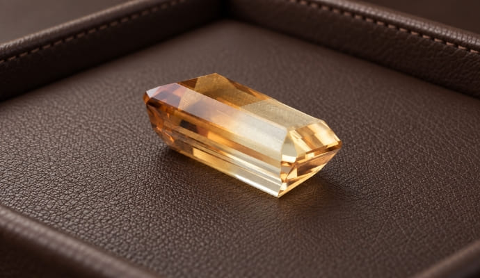 Bicolor Citrine Gemstone