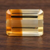 Natural Bicolor Citrine rectangular gemstone