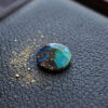 Black Boulder Opal 0.38 carats with blue green play of color