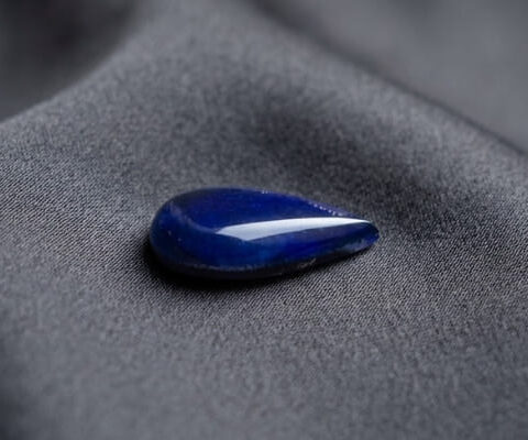 Natural Black Boulder Opal with deep blue color