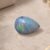 Black Boulder Opal pear shaped gemstone