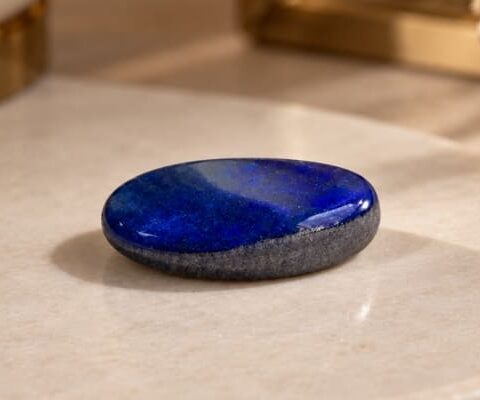 Black Boulder Opal oval gemstone