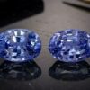 Blue Ceylon Sapphire matching pair gemstones