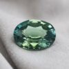 Blue Green Sapphire oval cut gemstone