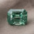 Blue Green Sapphire emerald cut gemstone