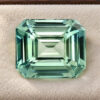 Blue Green Sapphire emerald cut gemstone