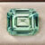Blue Green Sapphire emerald cut gemstone