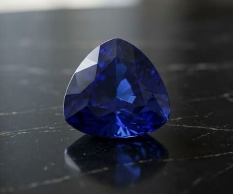 Blue Sapphire triangular gemstone