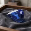 Blue Sapphire triangular faceted gemstone
