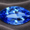 Blue Sapphire marquise cut gemstone