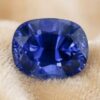 Blue Sapphire cushion cut gemstone