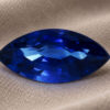 Blue Sapphire marquise cut gemstone