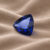 Blue Sapphire triangular gemstone