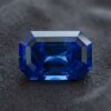 Blue Sapphire emerald cut gemstone