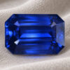 Blue Sapphire emerald cut gemstone