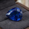 Blue Sapphire pear shaped gemstone