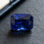 Blue Sapphire emerald cut gemstone