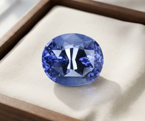 Blue Sapphire oval cut gemstone