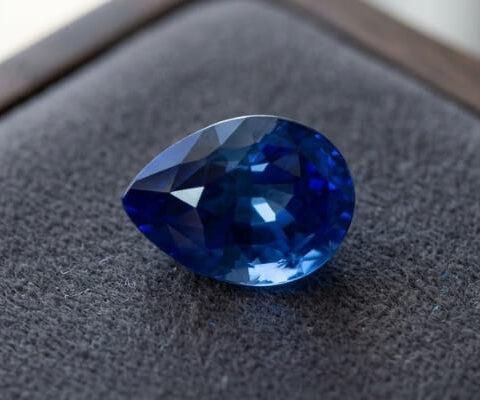 Blue Sapphire oval cut gemstone