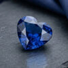 Blue Sapphire heart cut gemstone