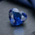 Blue Sapphire heart cut gemstone