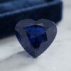 Blue Sapphire heart cut gemstone