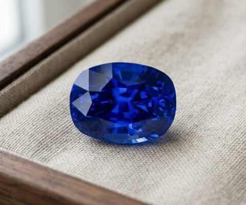 Blue Sapphire oval cut gemstone