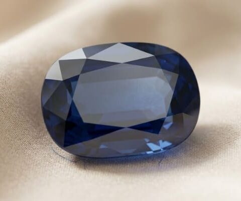 Blue Sapphire oval cut gemstone
