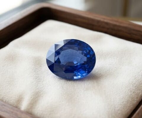 Blue Sapphire oval cut gemstone