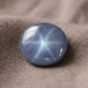 Blue Star Sapphire round cabochon gemstone