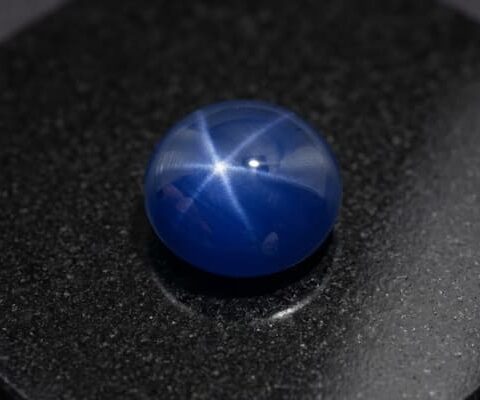 Blue Star Sapphire round cabochon gemstone