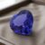 Bluish Purple Tanzanite heart cut gemstone