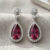 Blush Pear Pink Tourmaline Earrings