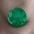 Brazilian Emerald round cut gemstone